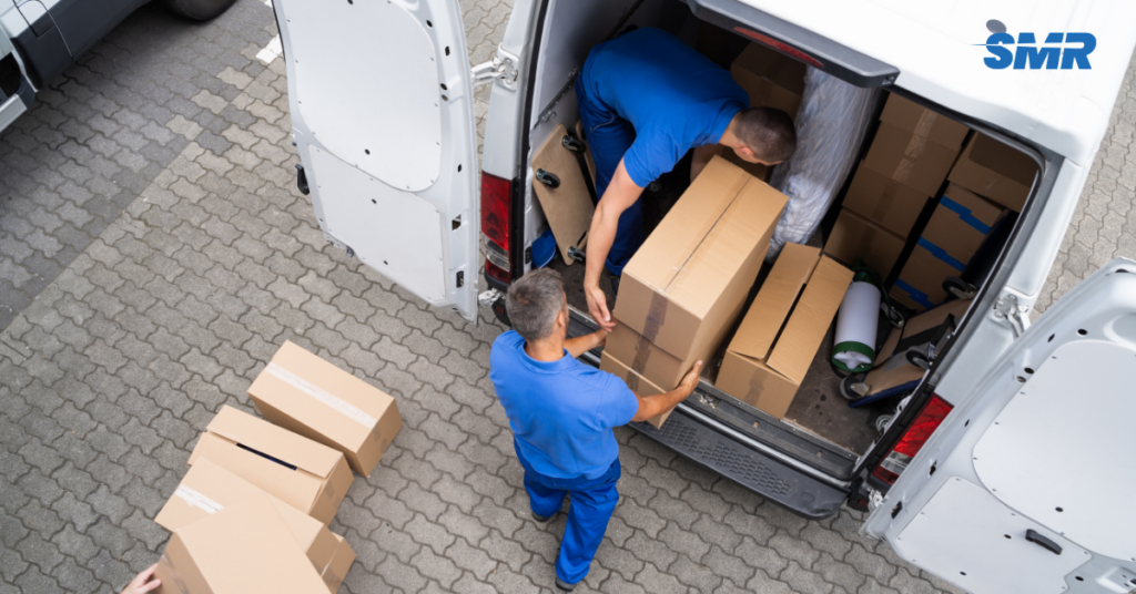 Man with a van Kentish moving a sofa or appliance for a single item removal.