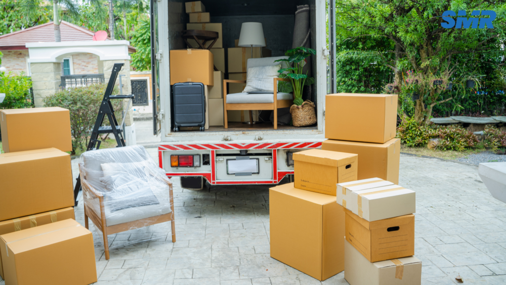 house removals Dagenham team loading furniture removal van UK