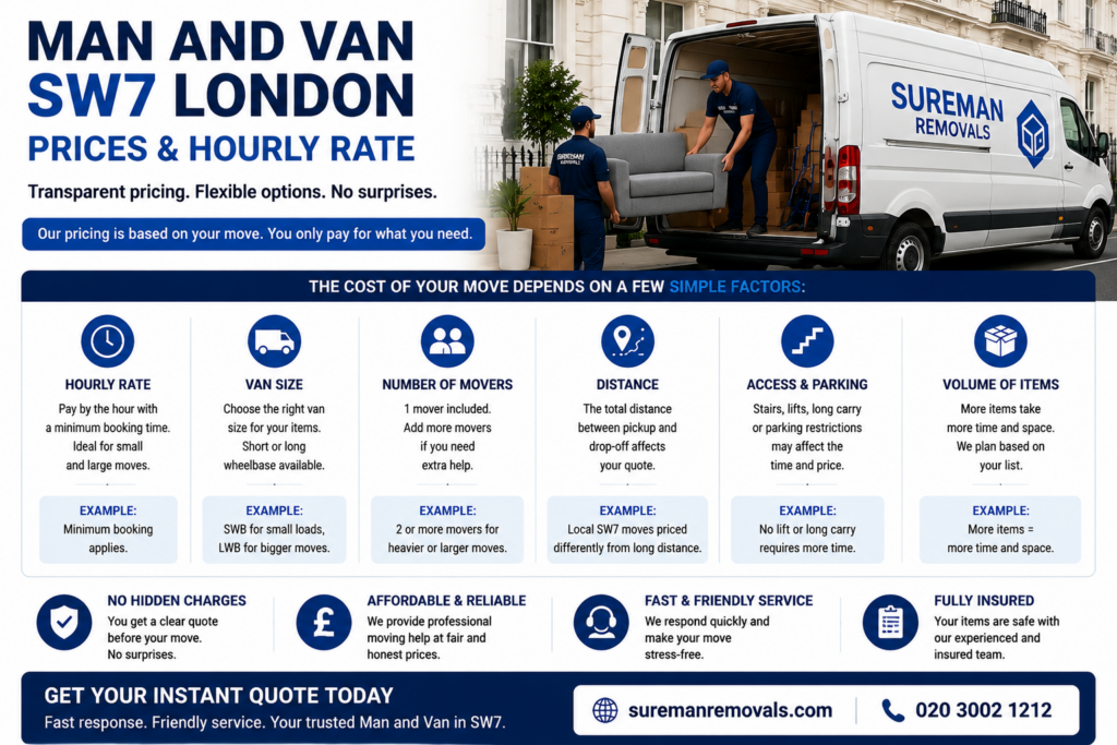 Infographic showing pricing factors