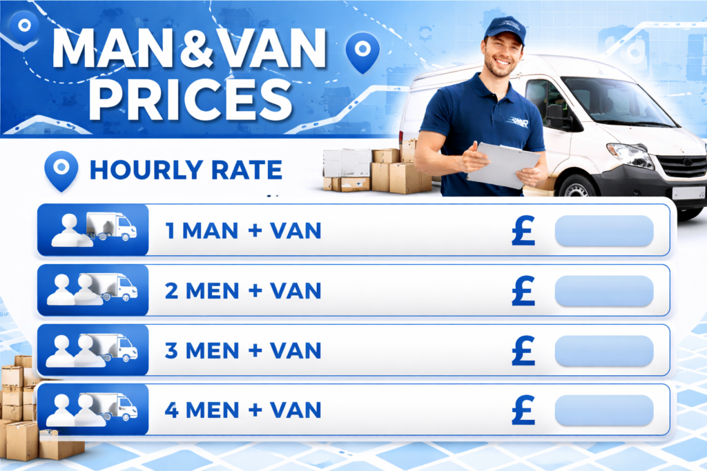 Finsbury N4 removals infographic showing moving services and transport solutions