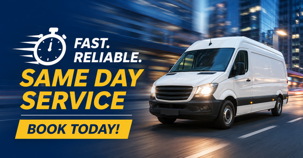 Same day man and van Purley CR8 fast removal service for urgent local moves