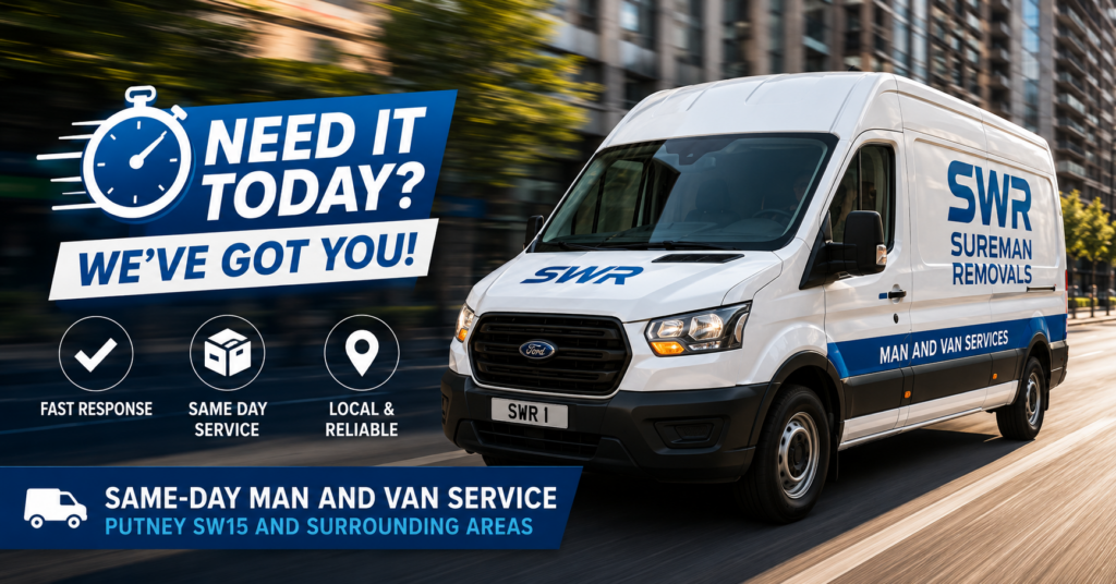 Same day man and van Queensbury fast removals service