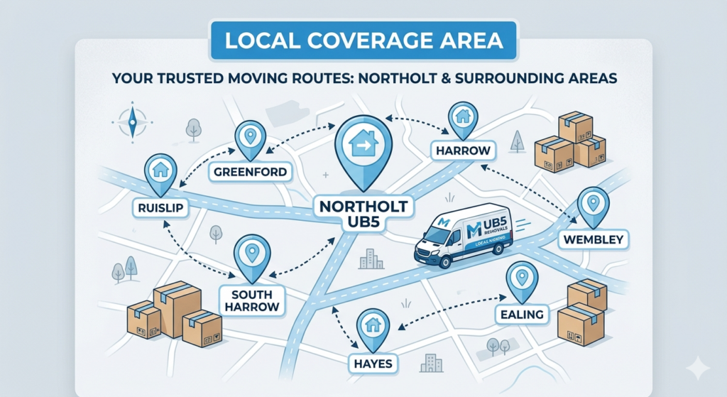 Man and Van Northolt UB5 covering Greenford, Harrow, Ruislip, Ealing, Wembley and nearby areas