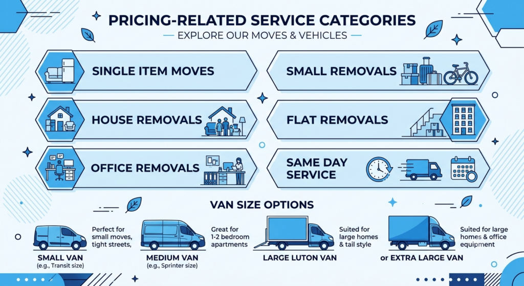 Man and Van Penge SE20 prices and hourly rate infographic