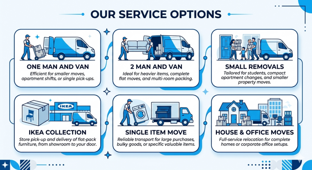 Man and Van Osterley prices and hourly rate service guide