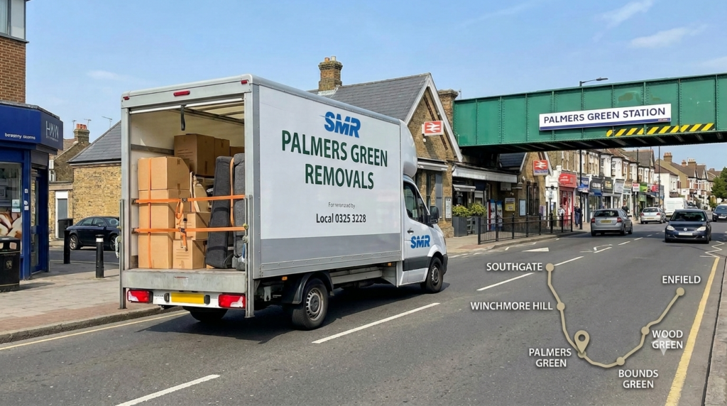 Local and same-day man and van service covering Palmers Green N13