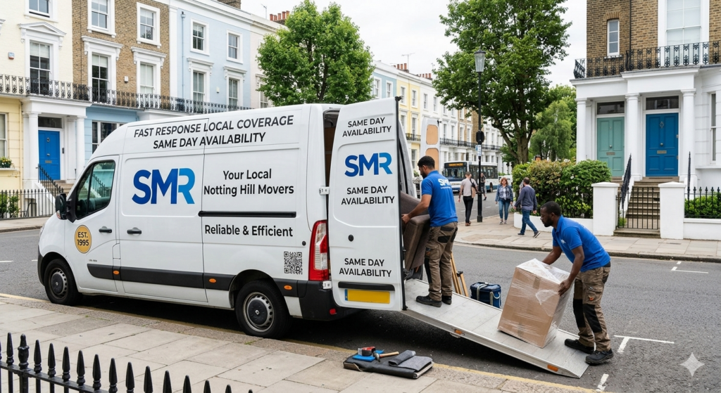 Same day man and van Notting Hill W11 service with removals van ready for booking