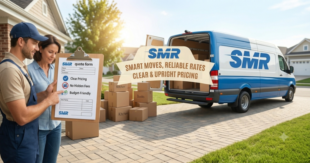 Man and Van Plaistow prices and hourly rate with packed moving boxes