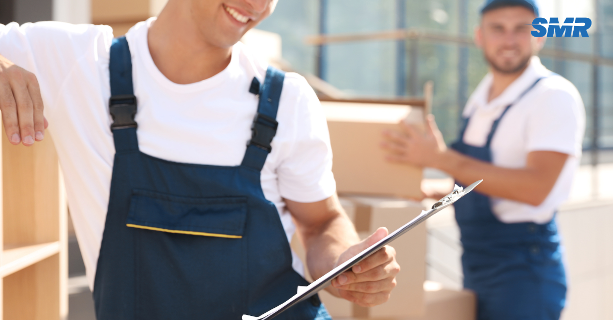 Man and van service in Barking moving boxes and office equipment