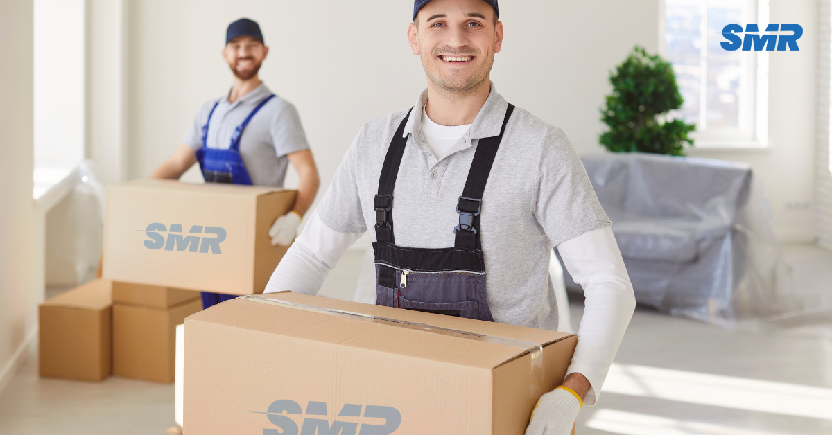 Professional man and van team loading furniture and boxes in Bromley BR1