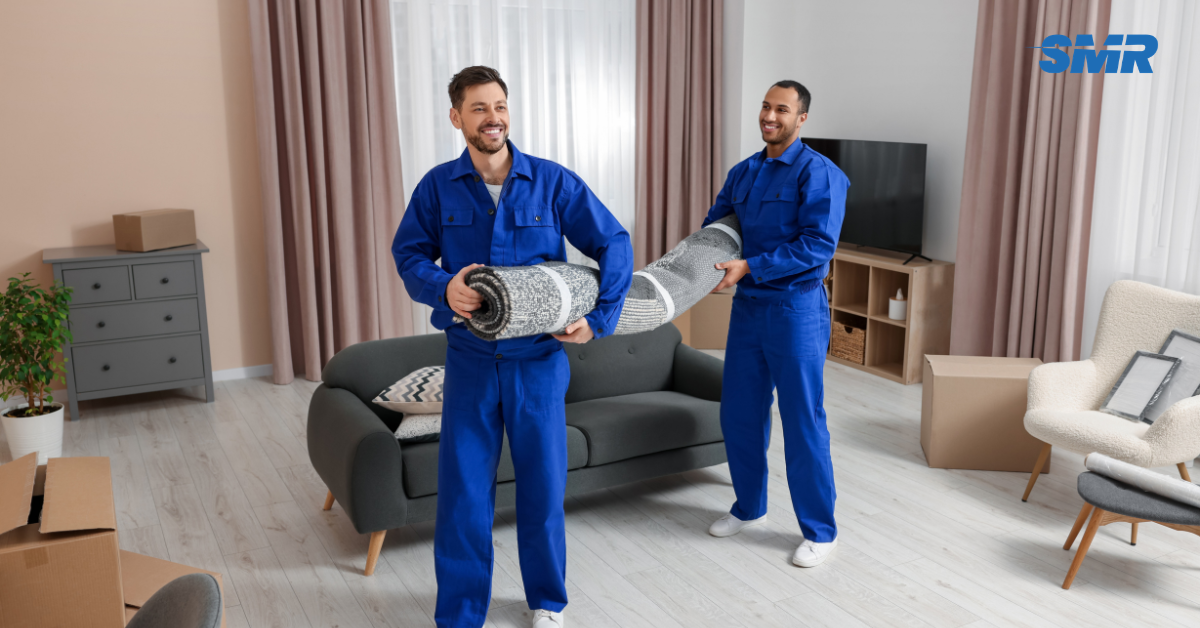 Professional Hendon man and van movers loading furniture