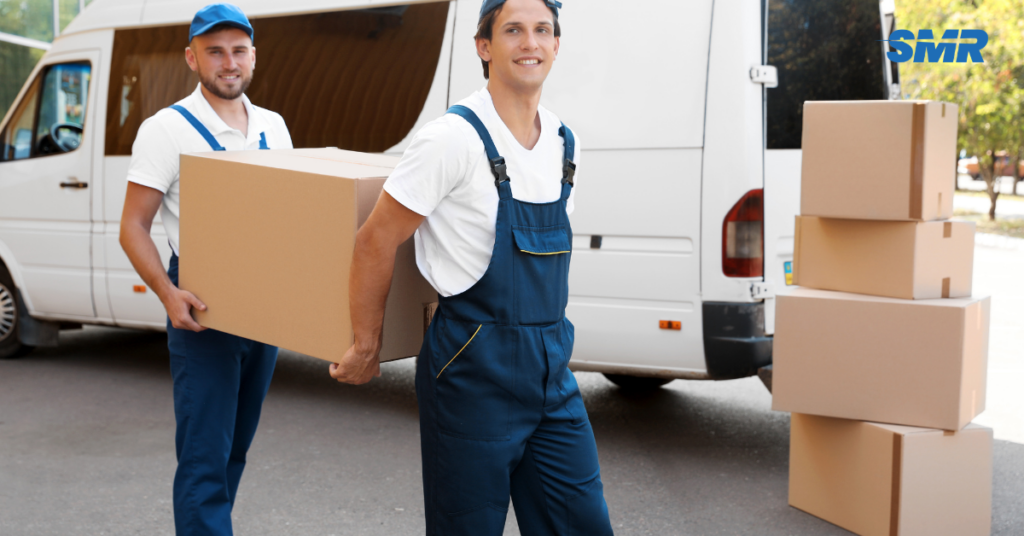 Man and Van TW12 removals team loading boxes in Hampton