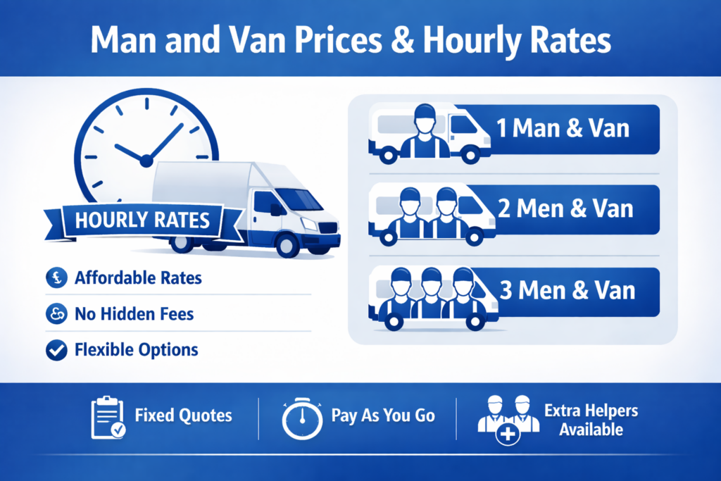 Infographic showing house, flat, office, single-item, IKEA removals