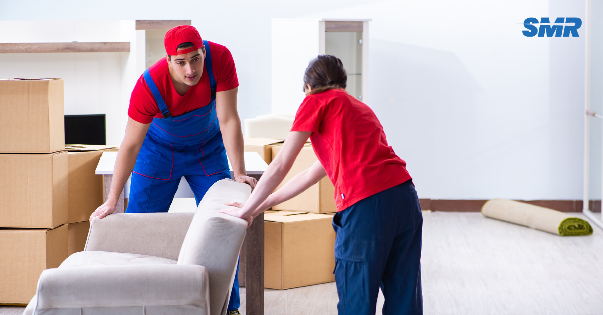 Office removals SE6 London man and van team moving business boxes and office chairs