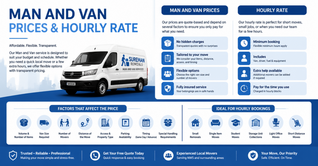 Infographic showing flexible pricing and hourly rate options
