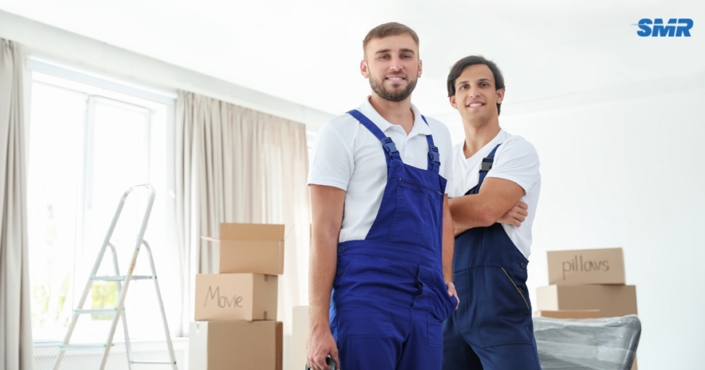 Man and Van Fulham SW6 removals team carrying furniture and moving boxes