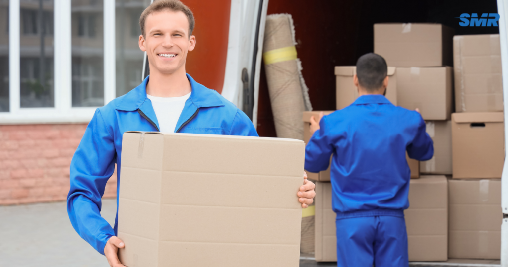 Satisfied customer receiving delivery from Sureman Removals in Chiswick