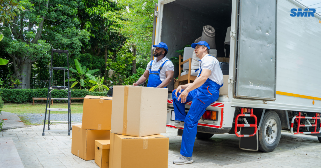 Happy customer receiving delivery from Sureman Removals in Clapham SE28