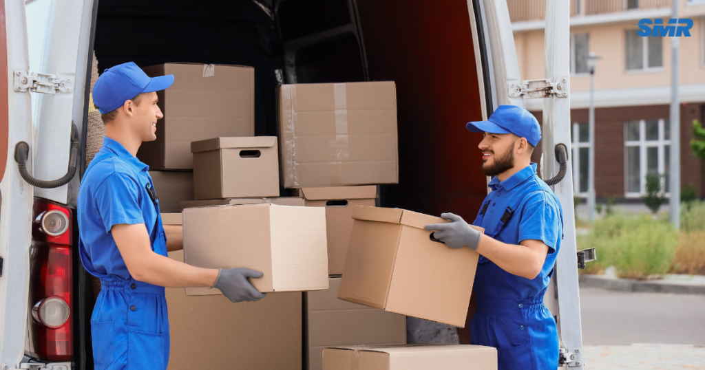 Man and van delivering IKEA furniture in Hayes