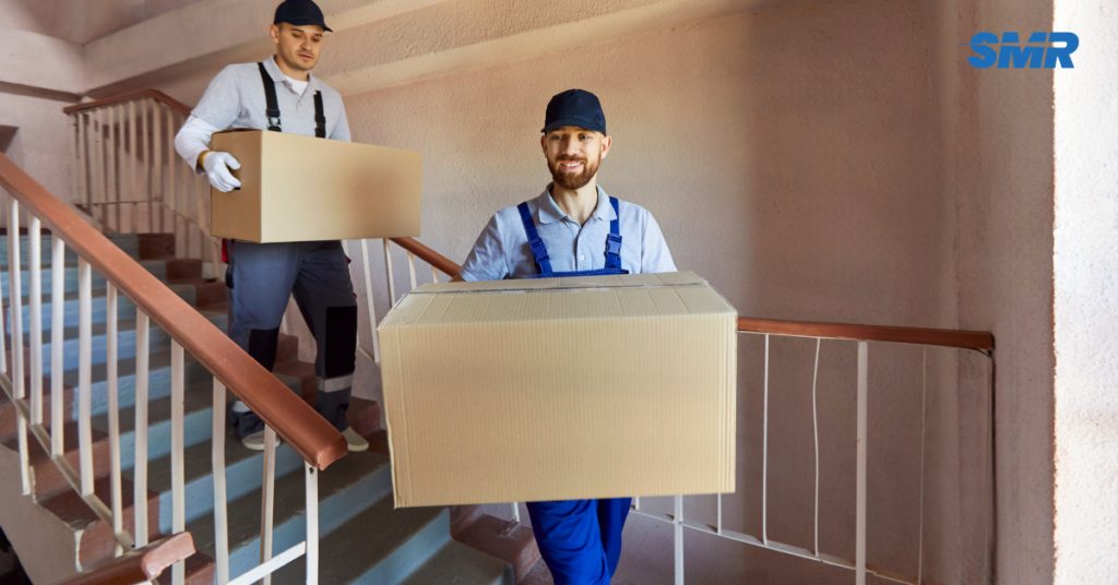Movers with office furniture in UB8